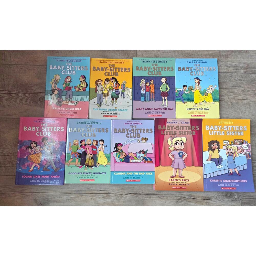 9 Lot The Baby-Sitters Club & Little Sister Graphic Novels Scholastic